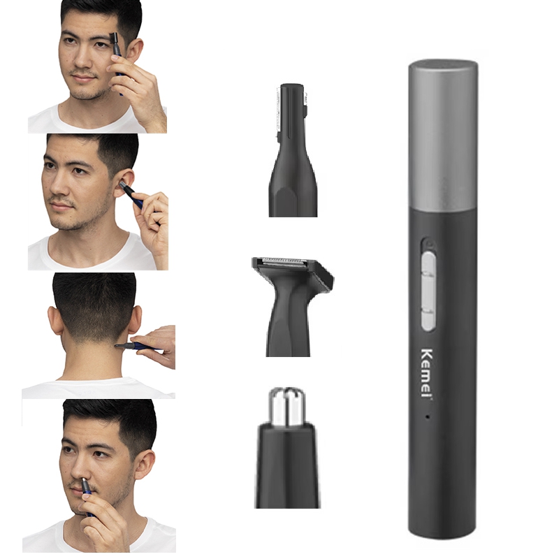 Men'S Grooming Facial - Kemei Pro Rechargeable nose hair trimmer
