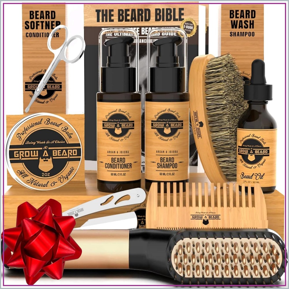 Men'S Grooming Images - Complete Beard Grooming Kit with Heated