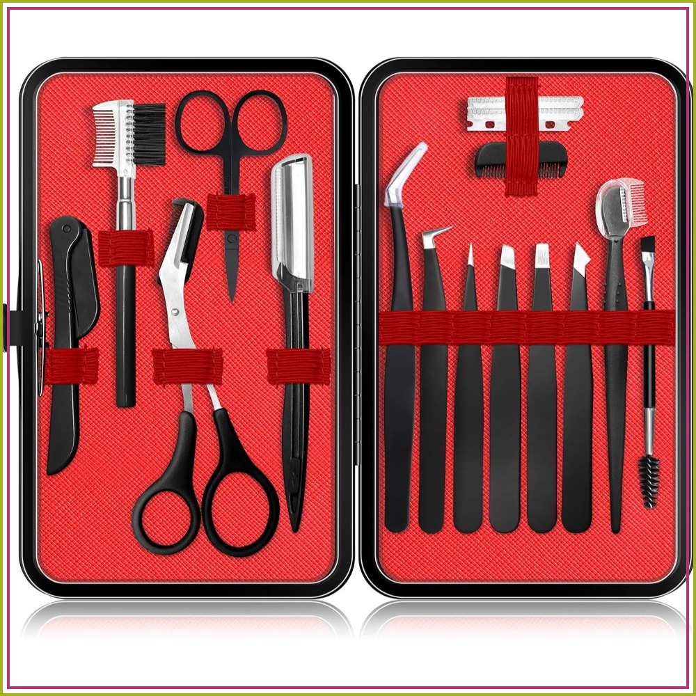 Men'S Grooming Brush - 17 in 1 Eyebrow Kit for