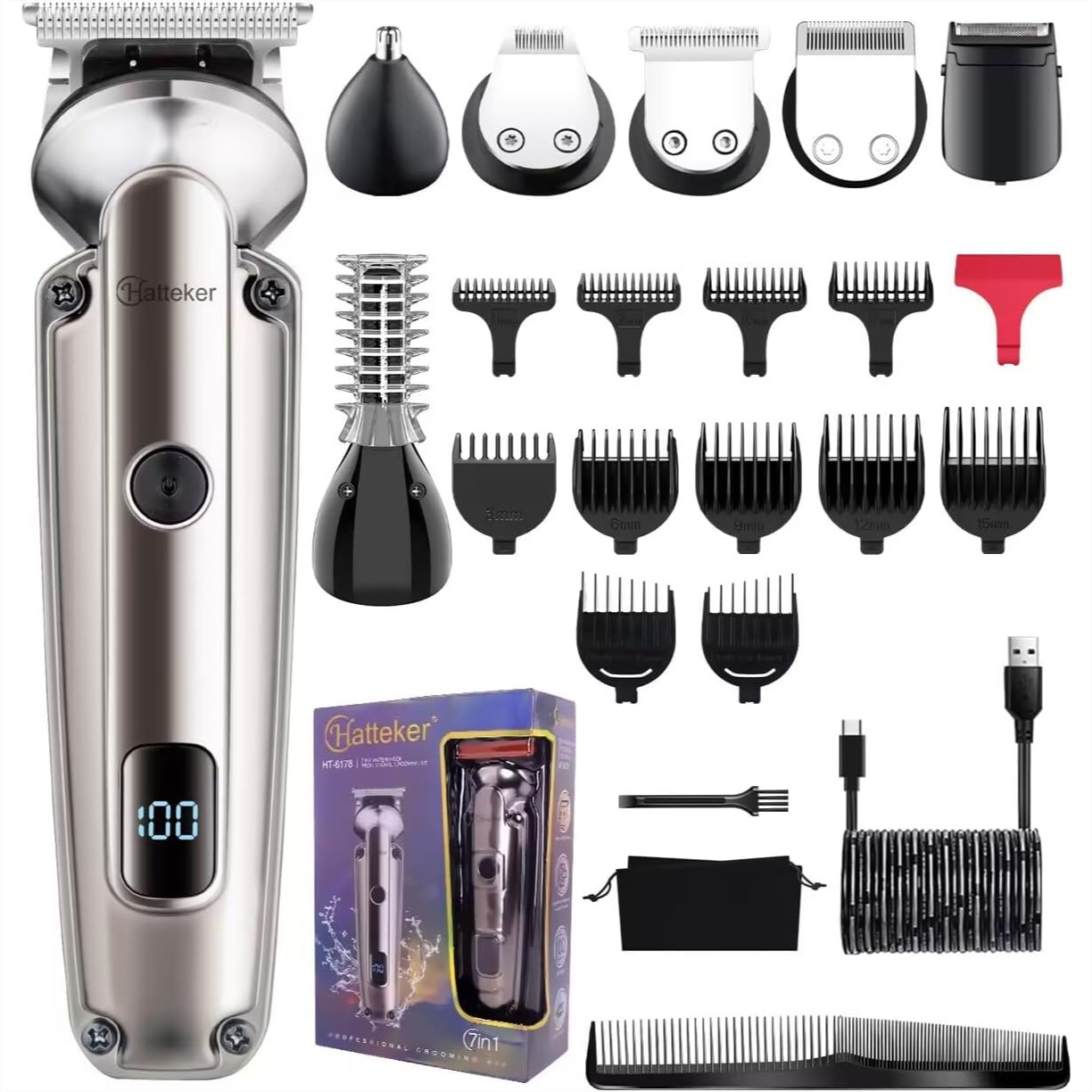 7-in-1 Beard Trimmer for Men,  - Men'S Grooming Images incelemesi ve fiyatı
