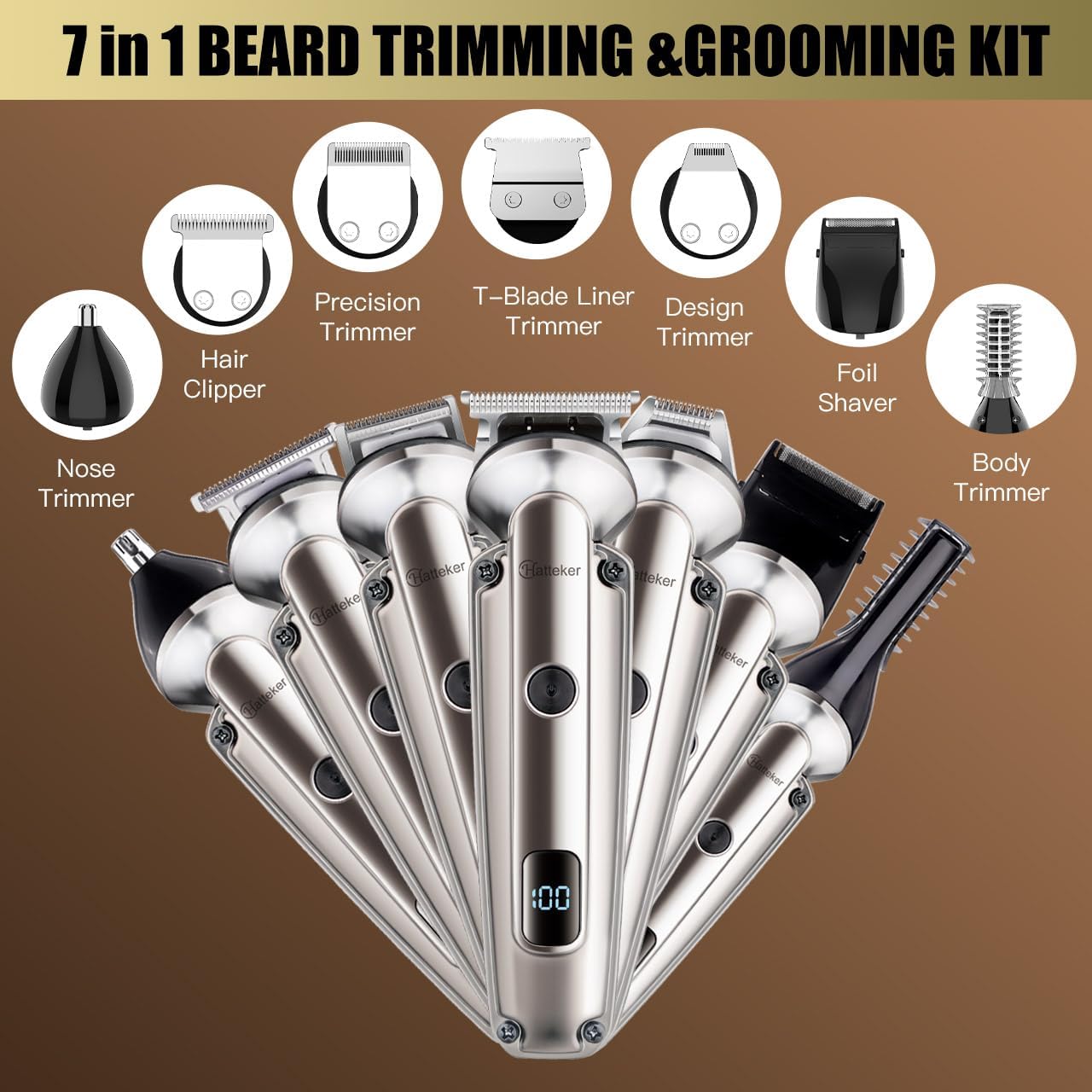 7-in-1 Beard Trimmer for Men,  - Men'S Grooming Images incelemesi ve fiyatı