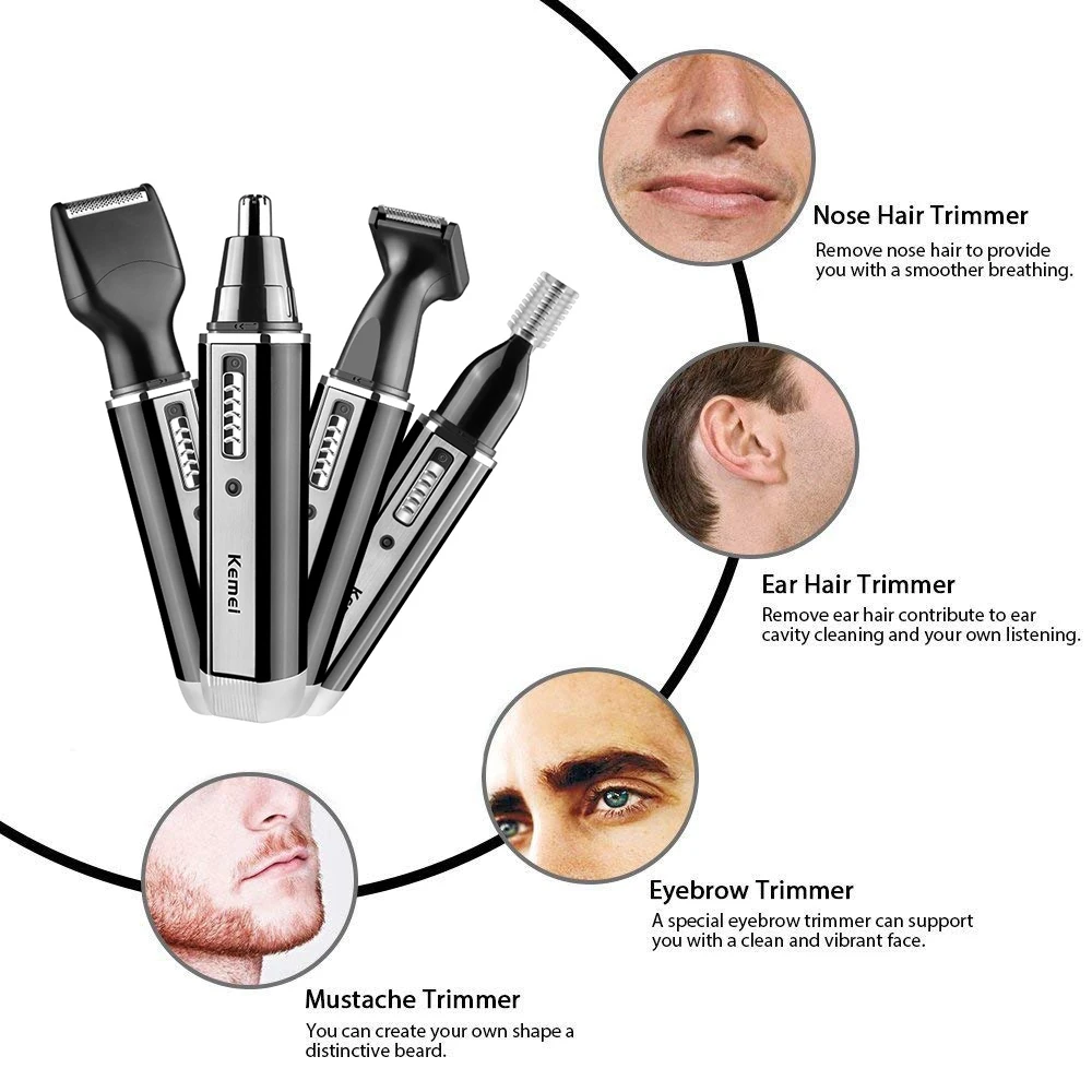 Kemei rechargeable electric al - Men'S Grooming Facial incelemesi ve fiyatı