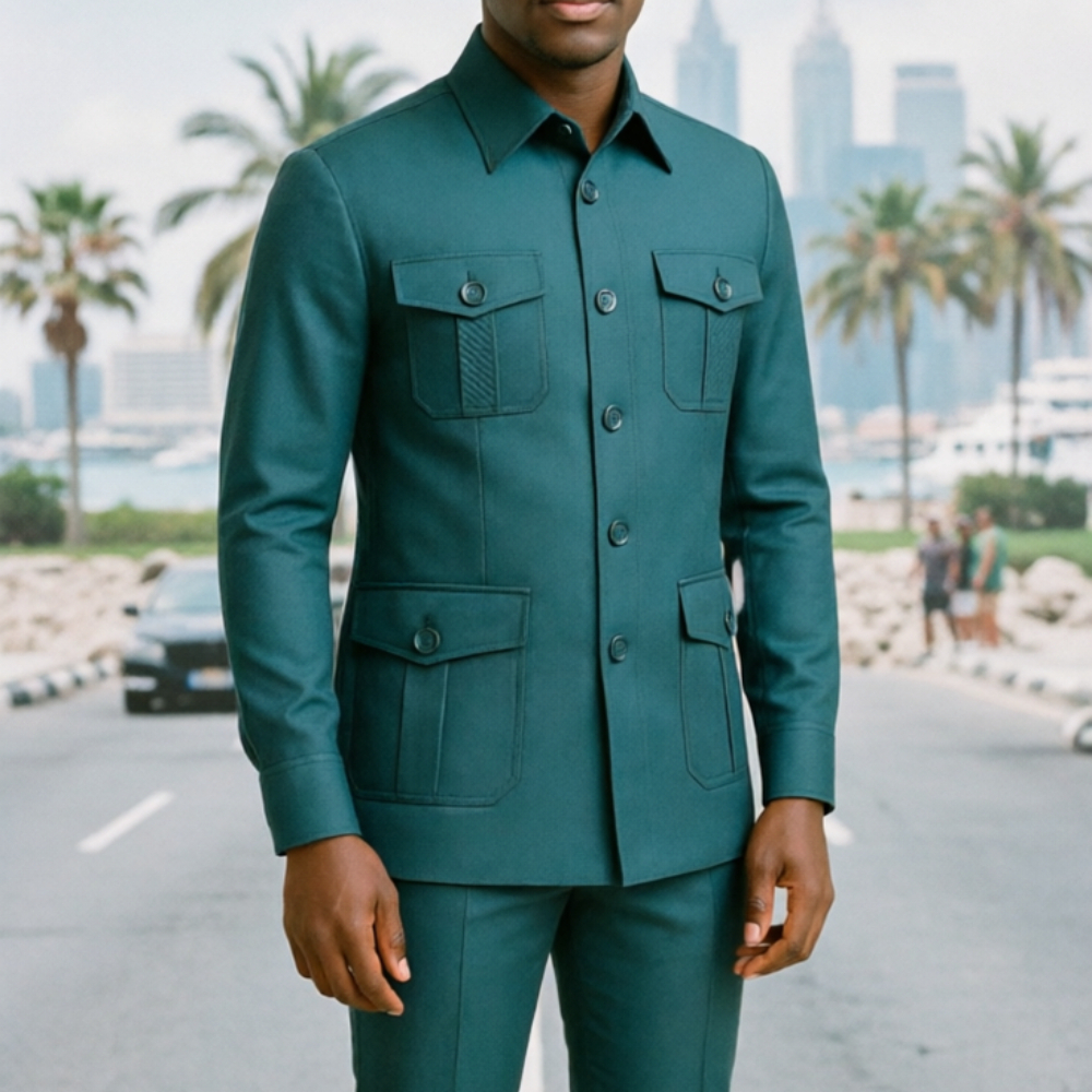 Safari Men Suits Chic Burgundy - Men'S Grooming Utilities incelemesi ve fiyatı